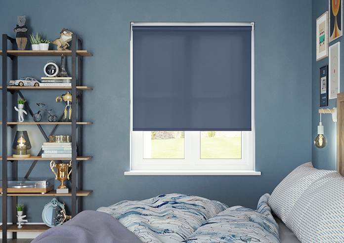 Roma, Deep Blue - Twist&Fit Roller Blind - Image 3